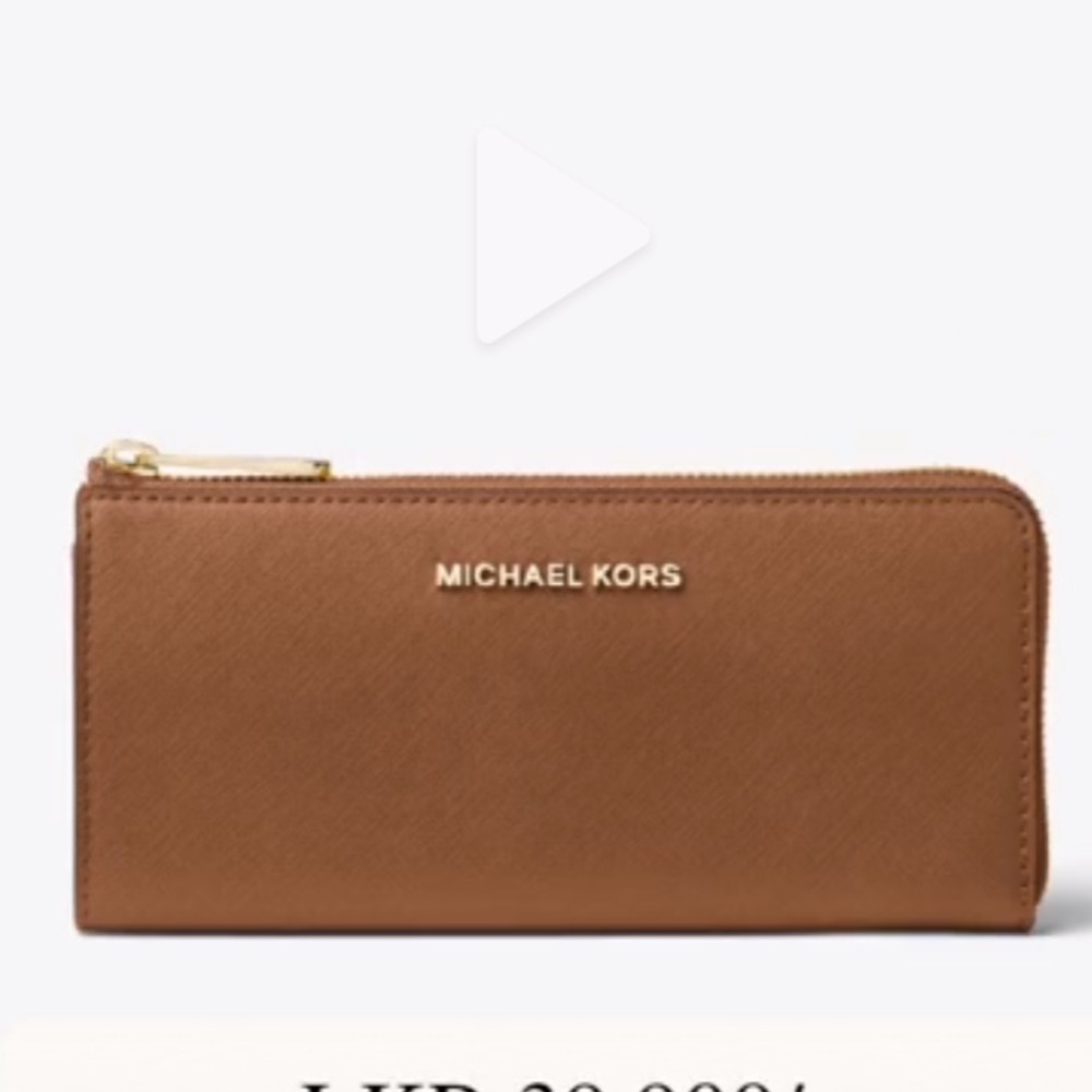 Michael Kors brown leather wallet